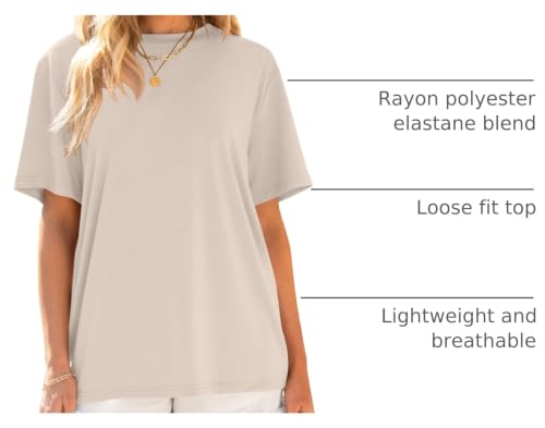 ANRABESS Womens Tops Oversized T Shirts