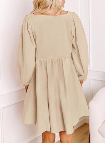 Dokotoo Fall Dresses for Women 2026 Casual Long Sleeve Mini Dress