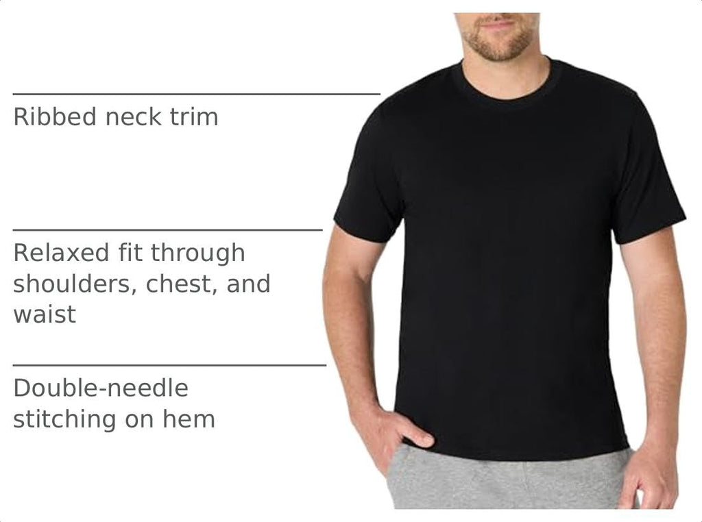 Amazon Essentials Men's Relaxed Fit Cotton Jersey T-Shirt, Soft Fabric