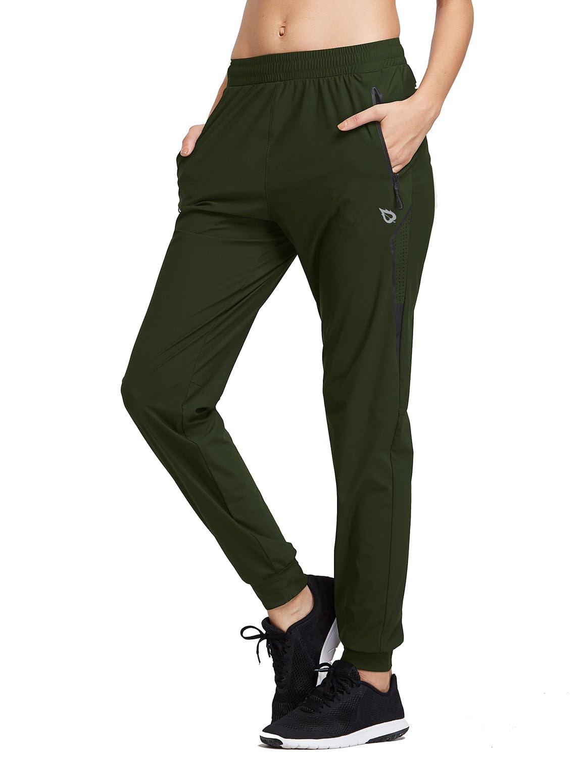 baleaf Women's Joggers Hiking Pants with Zipper Pockets Lightweight Workout