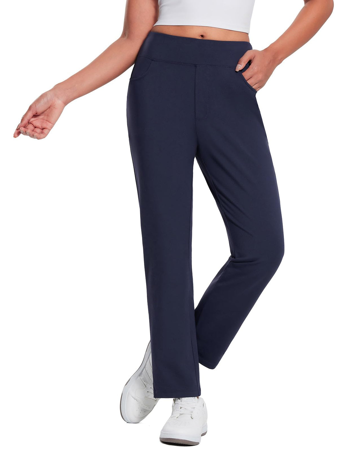 baleaf Women's Fleece Lined Pants Thermal Travel for Cold Weather