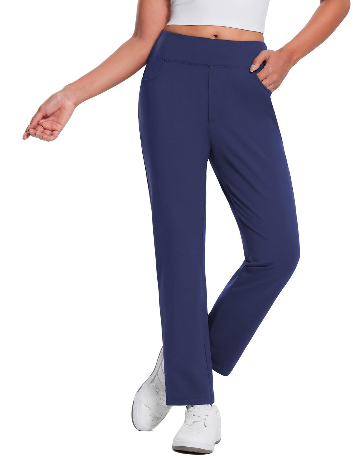 baleaf Women's Fleece Lined Pants Thermal Travel for Cold Weather
