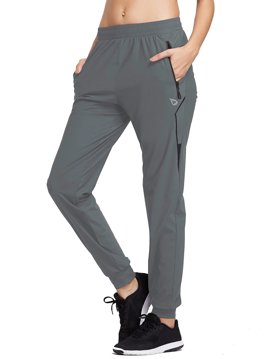 baleaf Women's Joggers Hiking Pants with Zipper Pockets Lightweight Workout
