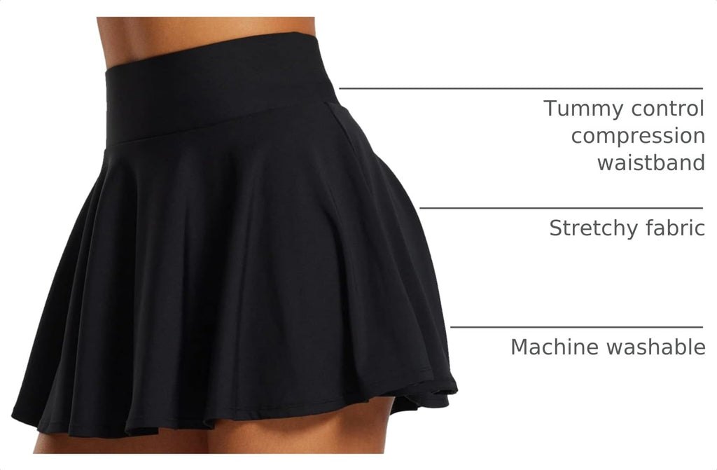baleaf Women's Tennis Skirt High Waisted Pleated Golf Skorts