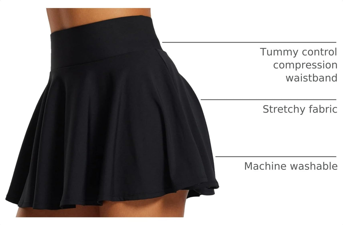 baleaf Women's Tennis Skirt High Waisted Pleated Golf Skorts