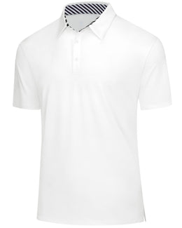 J.VER Men's Quick-Dry Stretch Moisture-Wicking Golf Polo Shirt