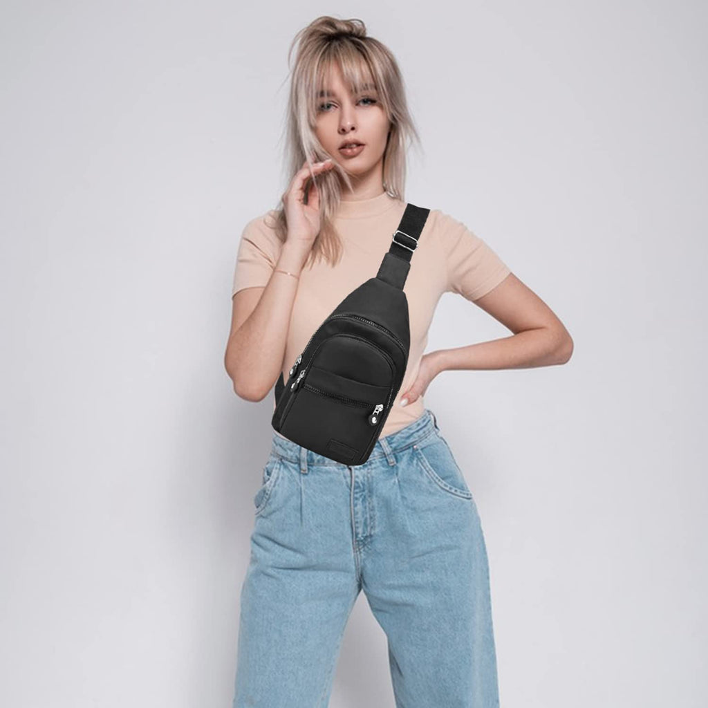 Banelu Small Crossbody Sling Bag Backpack for Women & Men