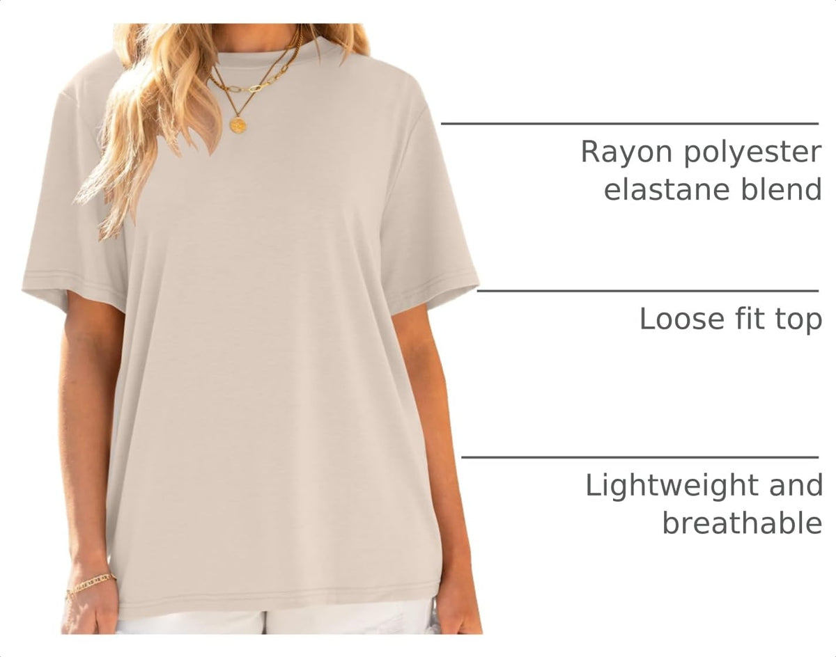 ANRABESS Womens Tops Oversized T Shirts