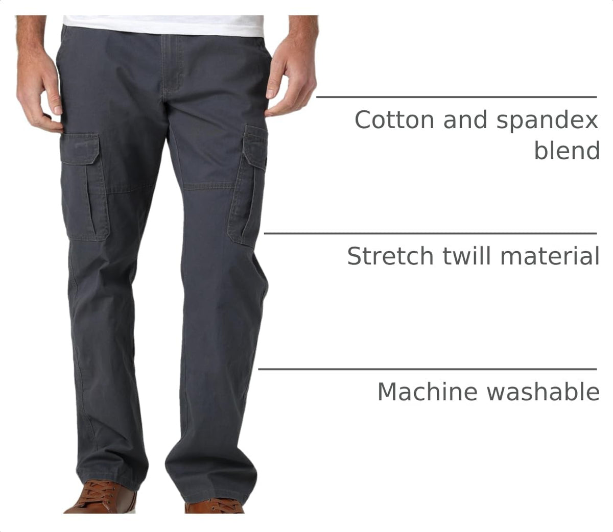 Wrangler Authentics Men's Relaxed Stretch Cargo Pants