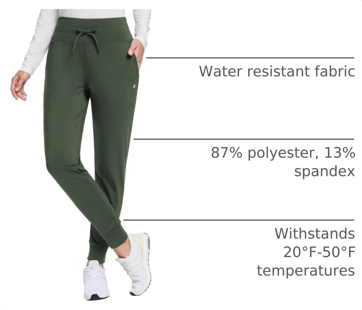 baleaf Women's 25"/ 28"/ 30" Fleece Lined Pants Winter Thermal Joggers
