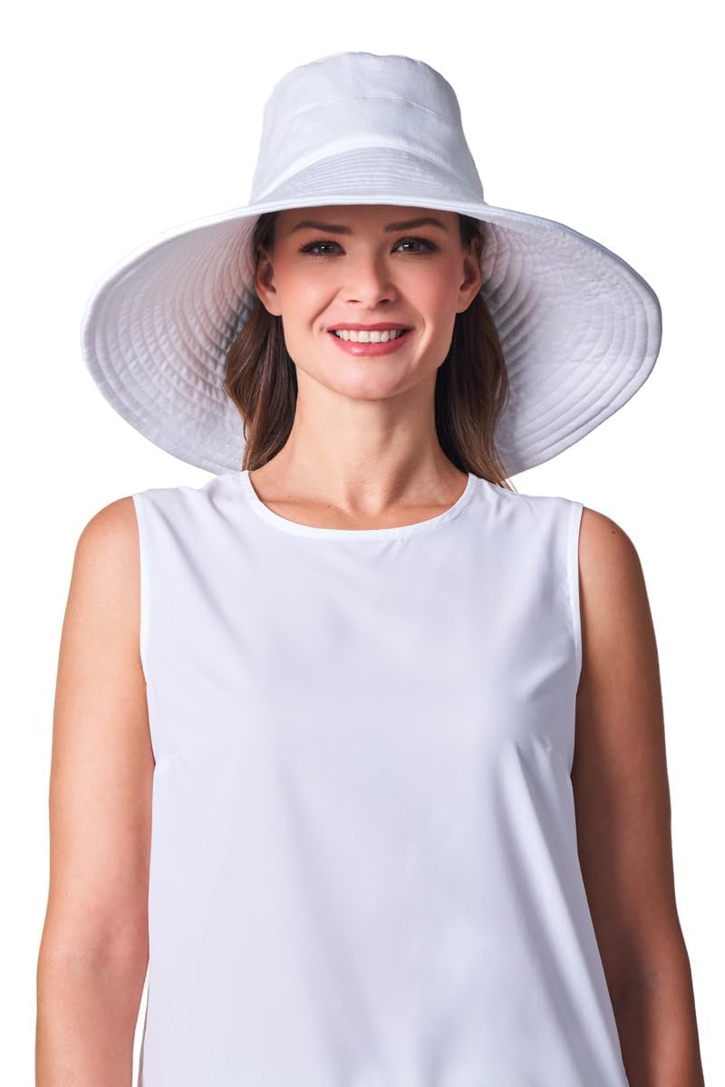 Brittany Women's UPF 50+ Wide-Brim Beach Sun Hat