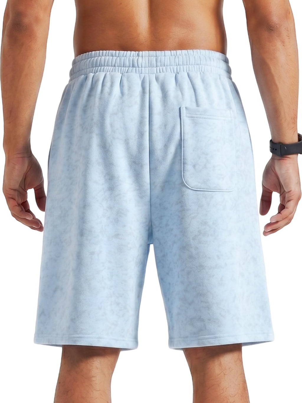 ZUY Men's Cotton Fleece 8-Inch Athletic Sweat Shorts