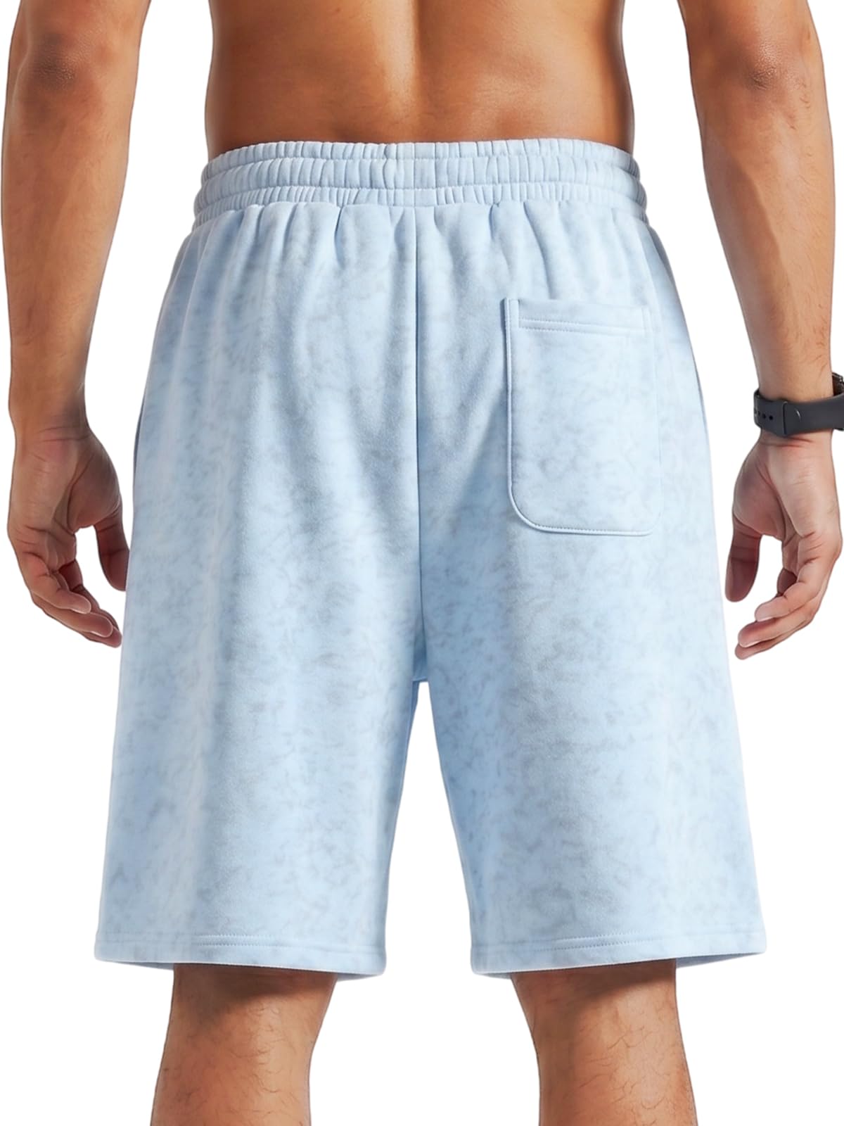 ZUY Men's Cotton Fleece 8-Inch Athletic Sweat Shorts