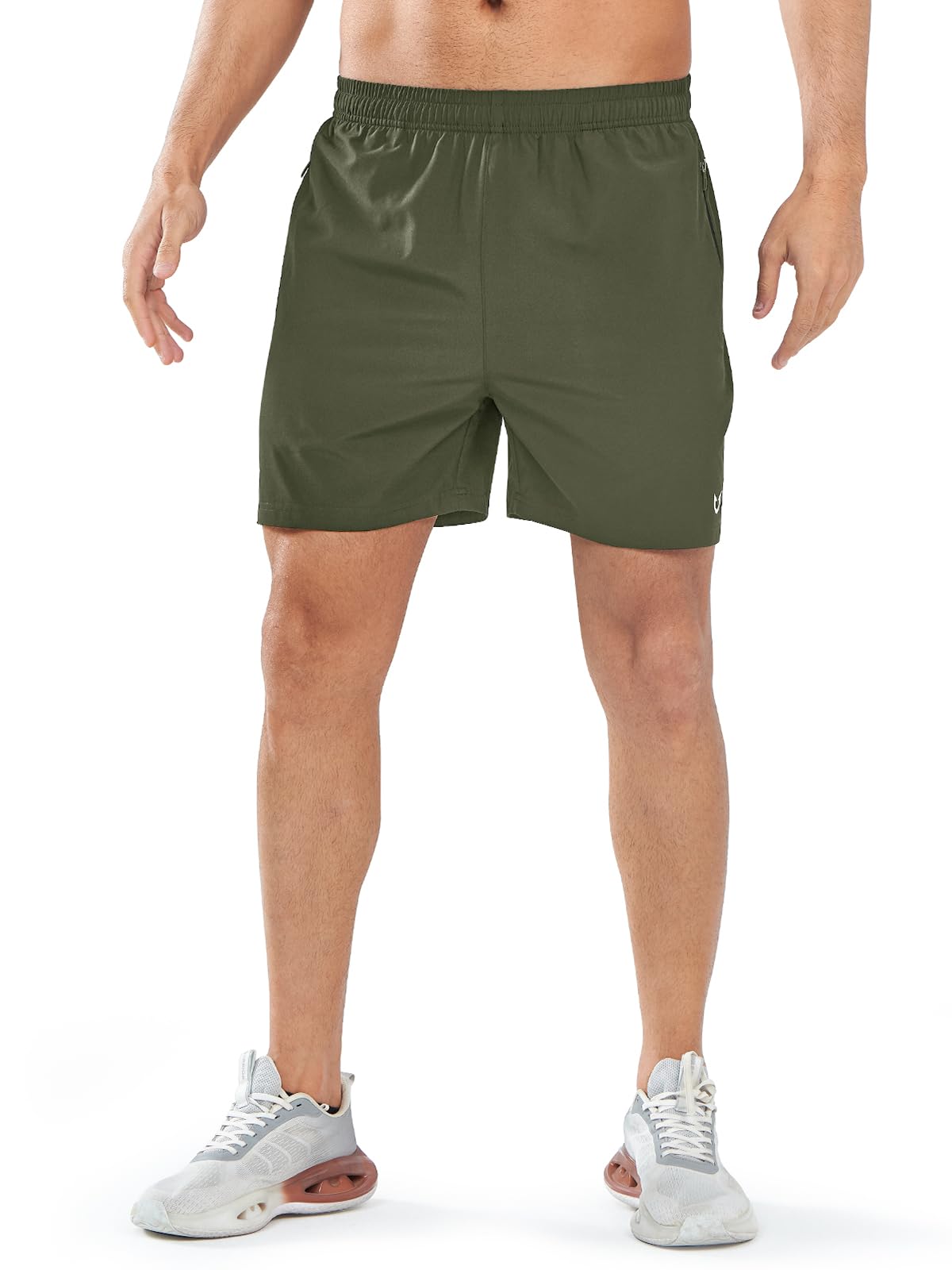 NORTHYARD Men's Quick-Dry Athletic Running Shorts with Zip Pockets