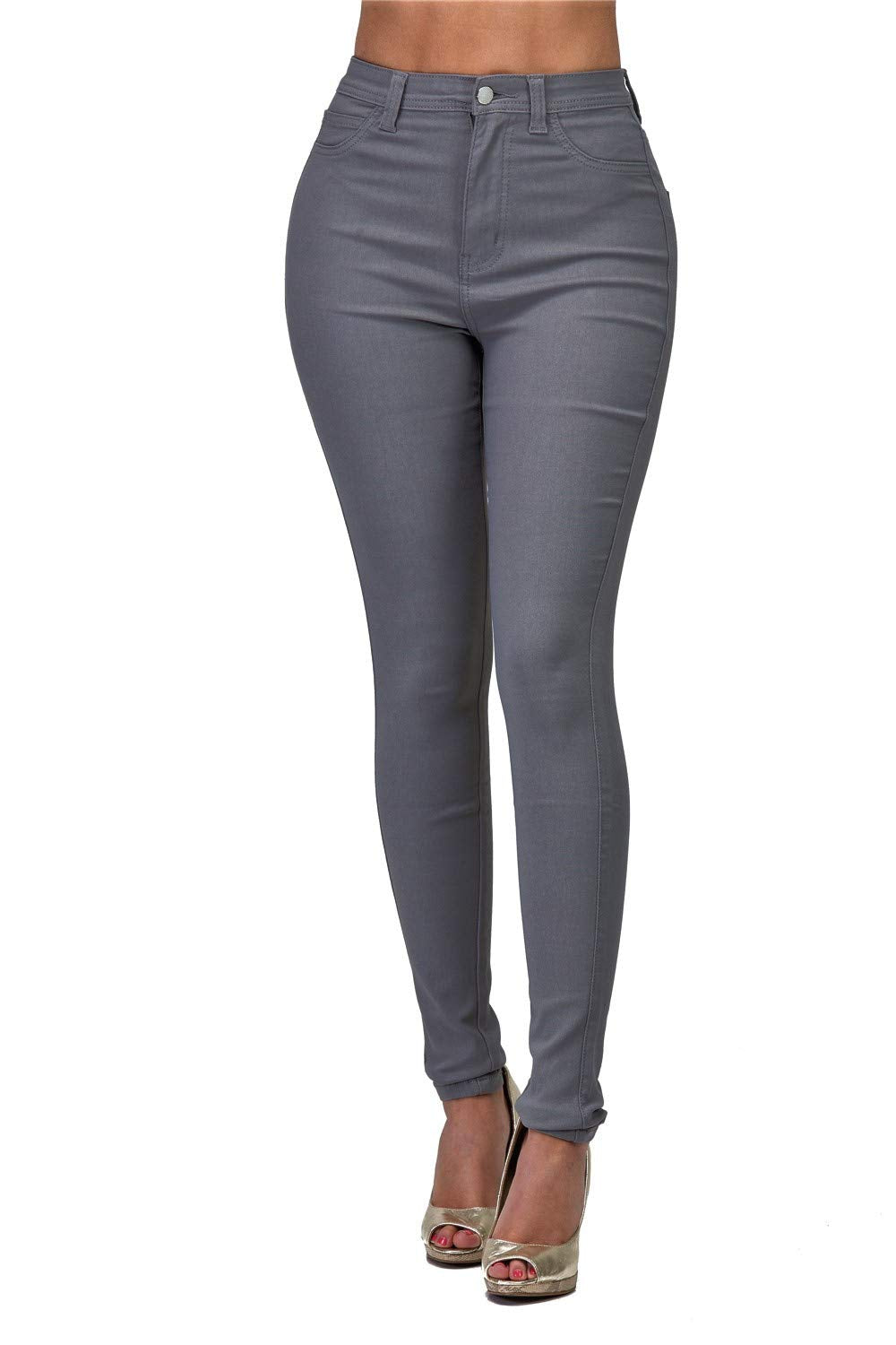 Women's High-Waisted Stretch Distressed Skinny Jeans