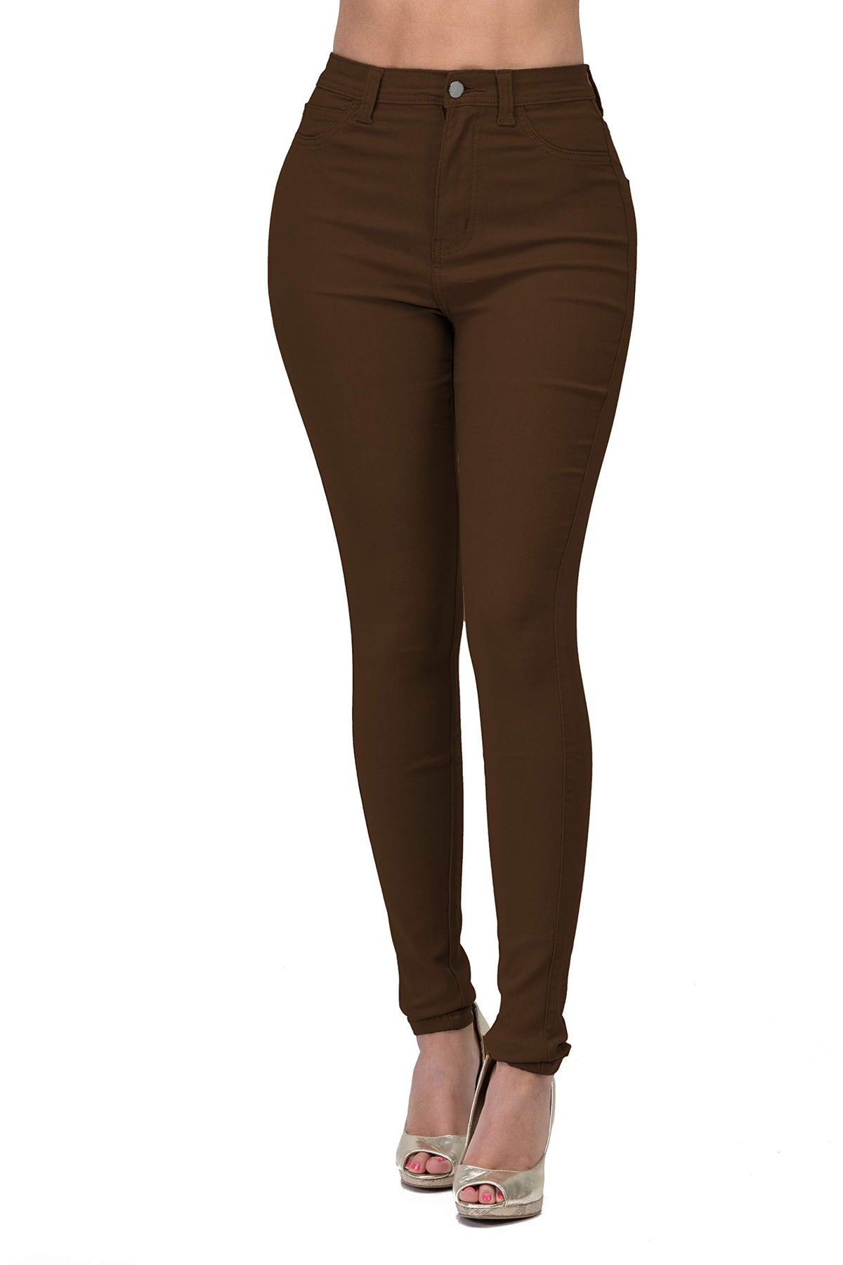 Women's High-Waisted Stretch Distressed Skinny Jeans