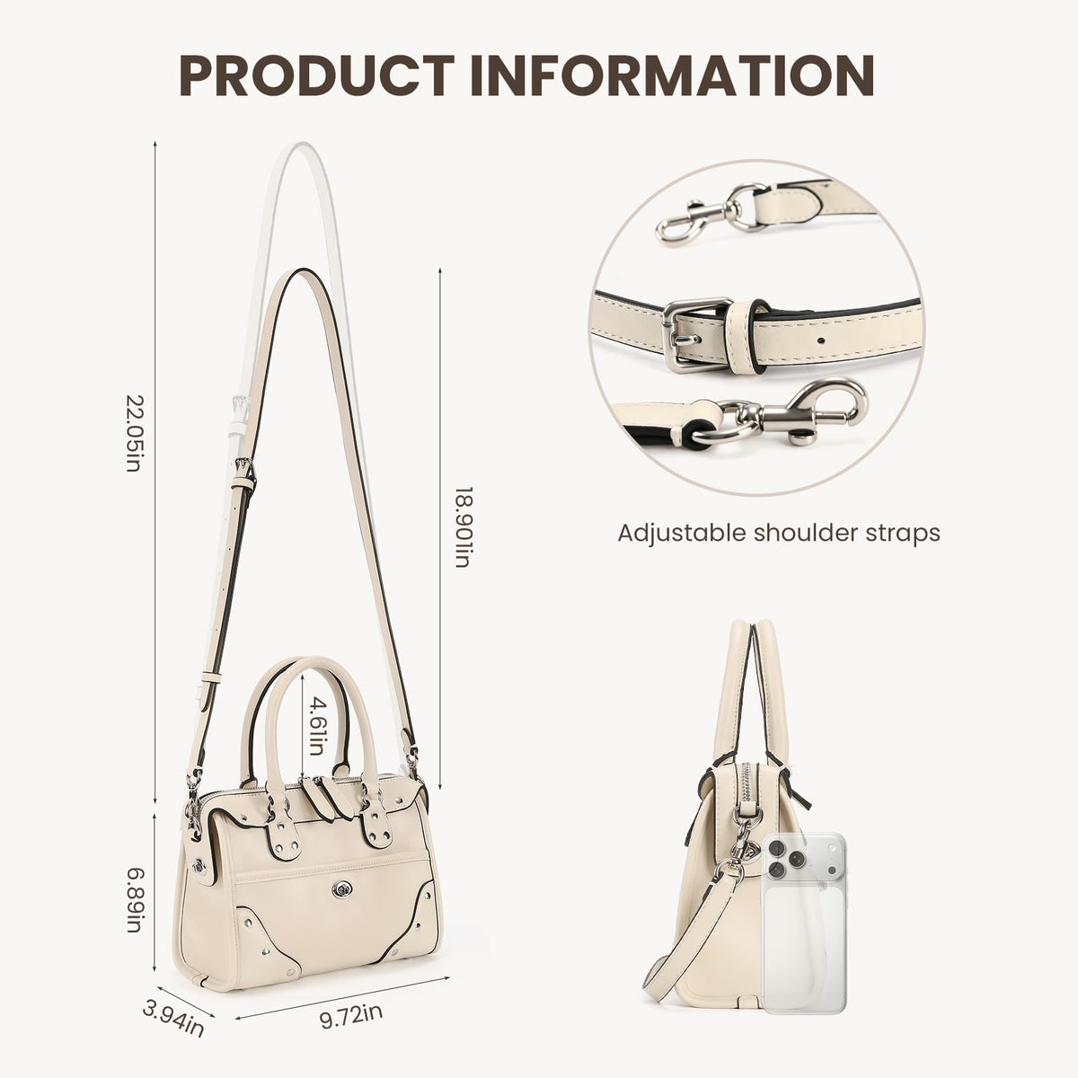CATSEA Small Top Handle Bag Mini Tote Bags For Women City Bag Y2k 90s Purse