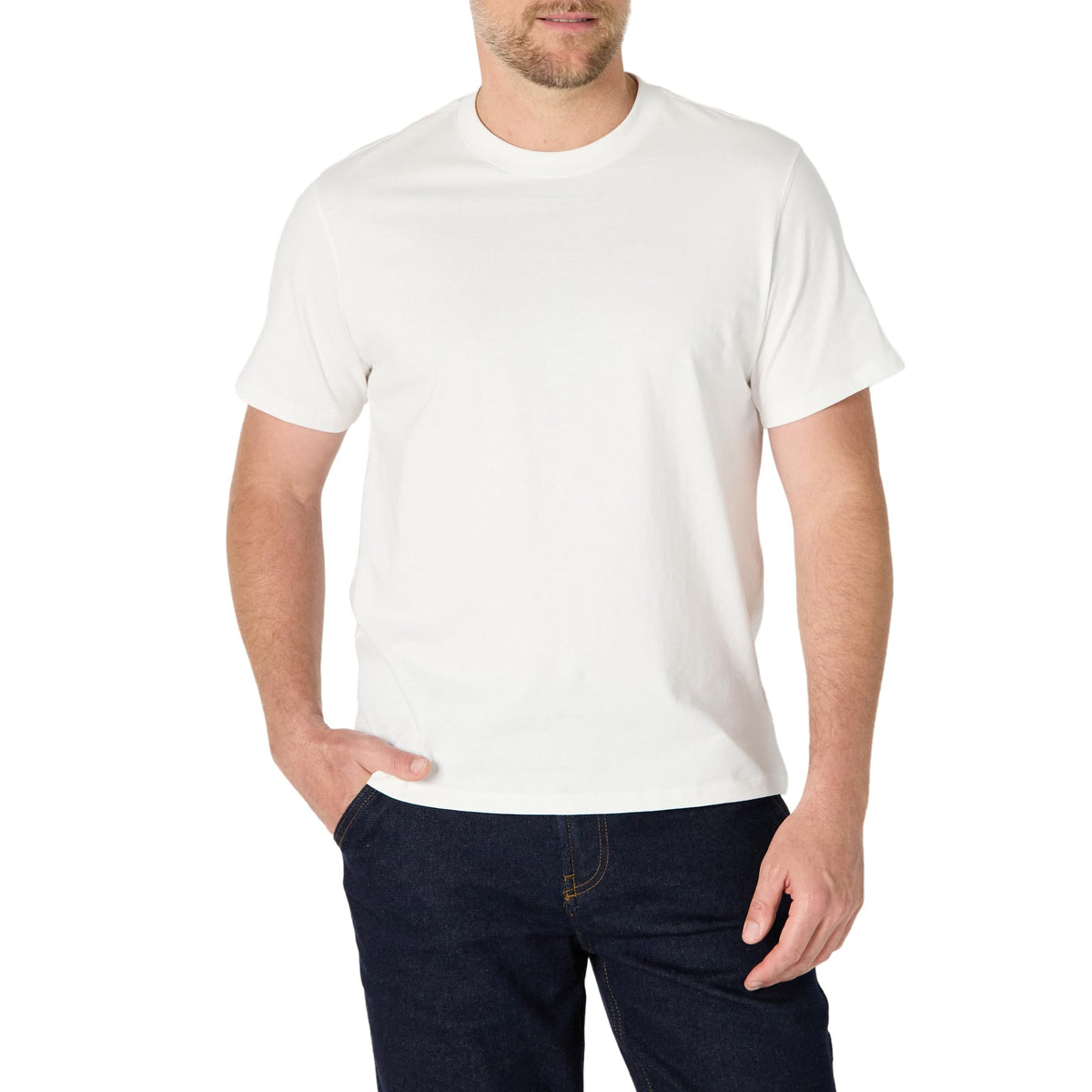 Amazon Essentials Men's Relaxed Fit Cotton Jersey T-Shirt, Soft Fabric