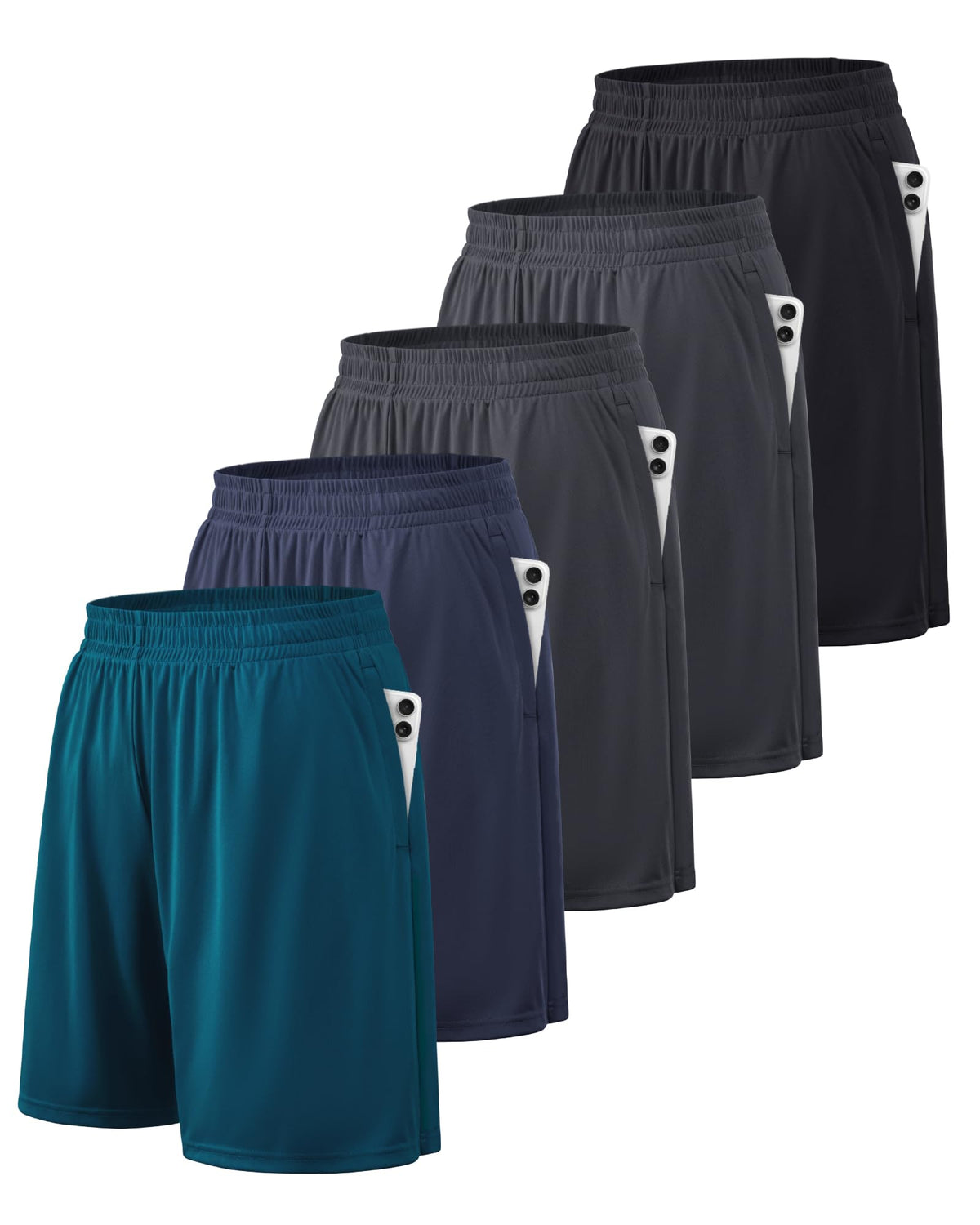 BALENNZ Men's Quick-Dry Athletic Workout Shorts with Pockets