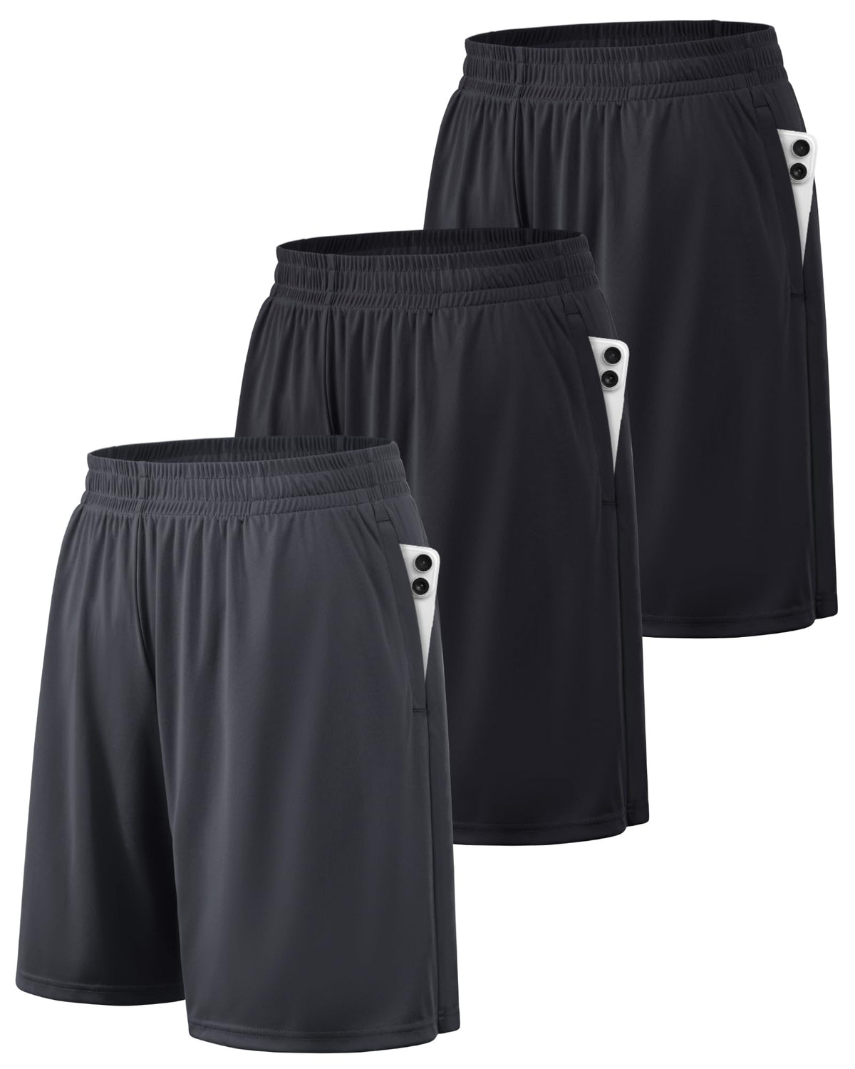 BALENNZ Men's Quick-Dry Athletic Workout Shorts with Pockets