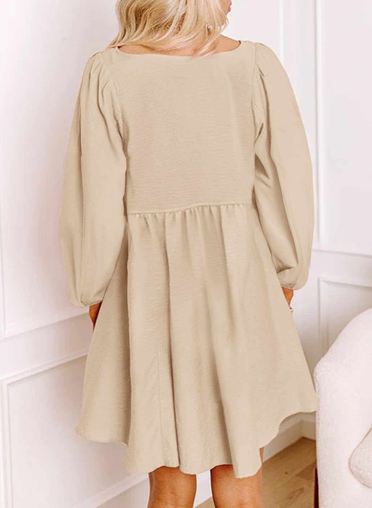 Dokotoo Fall Dresses for Women 2026 Casual Long Sleeve Mini Dress