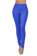 Women's High-Waisted Stretch Distressed Skinny Jeans
