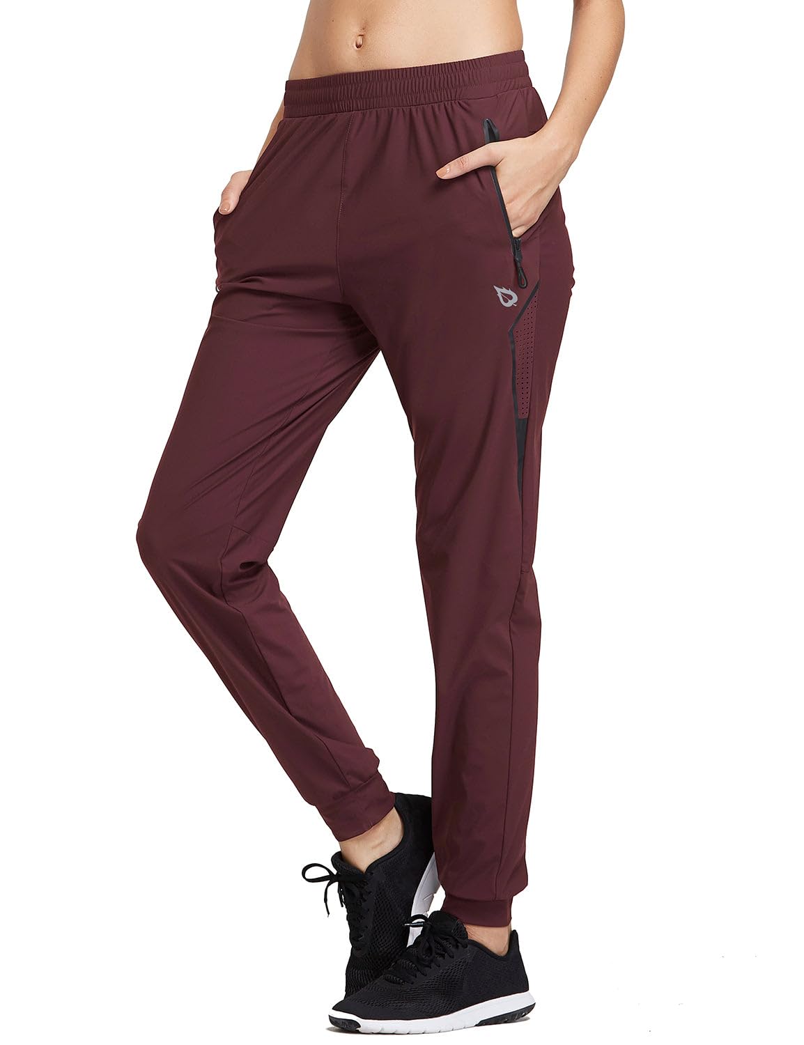 baleaf Women's Joggers Hiking Pants with Zipper Pockets Lightweight Workout
