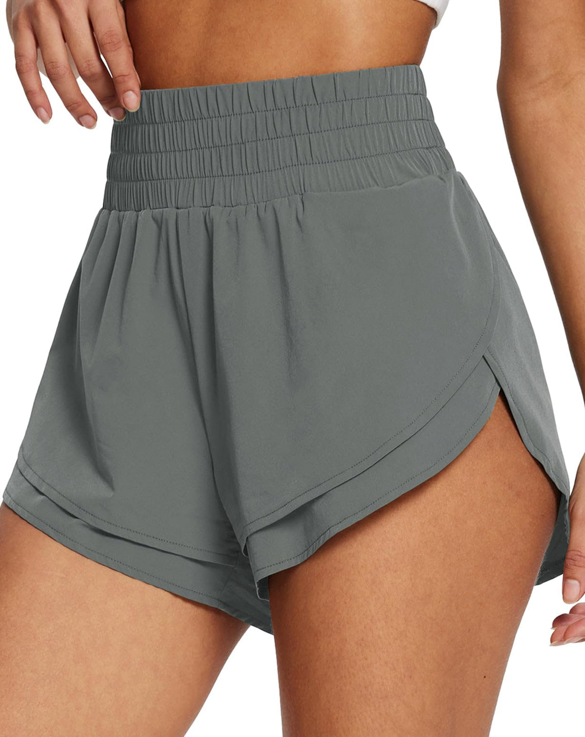 baleaf Women's 3" Workout Shorts High Waisted Athletic Running Shorts with Liner Sports Lightweight Quick Dry