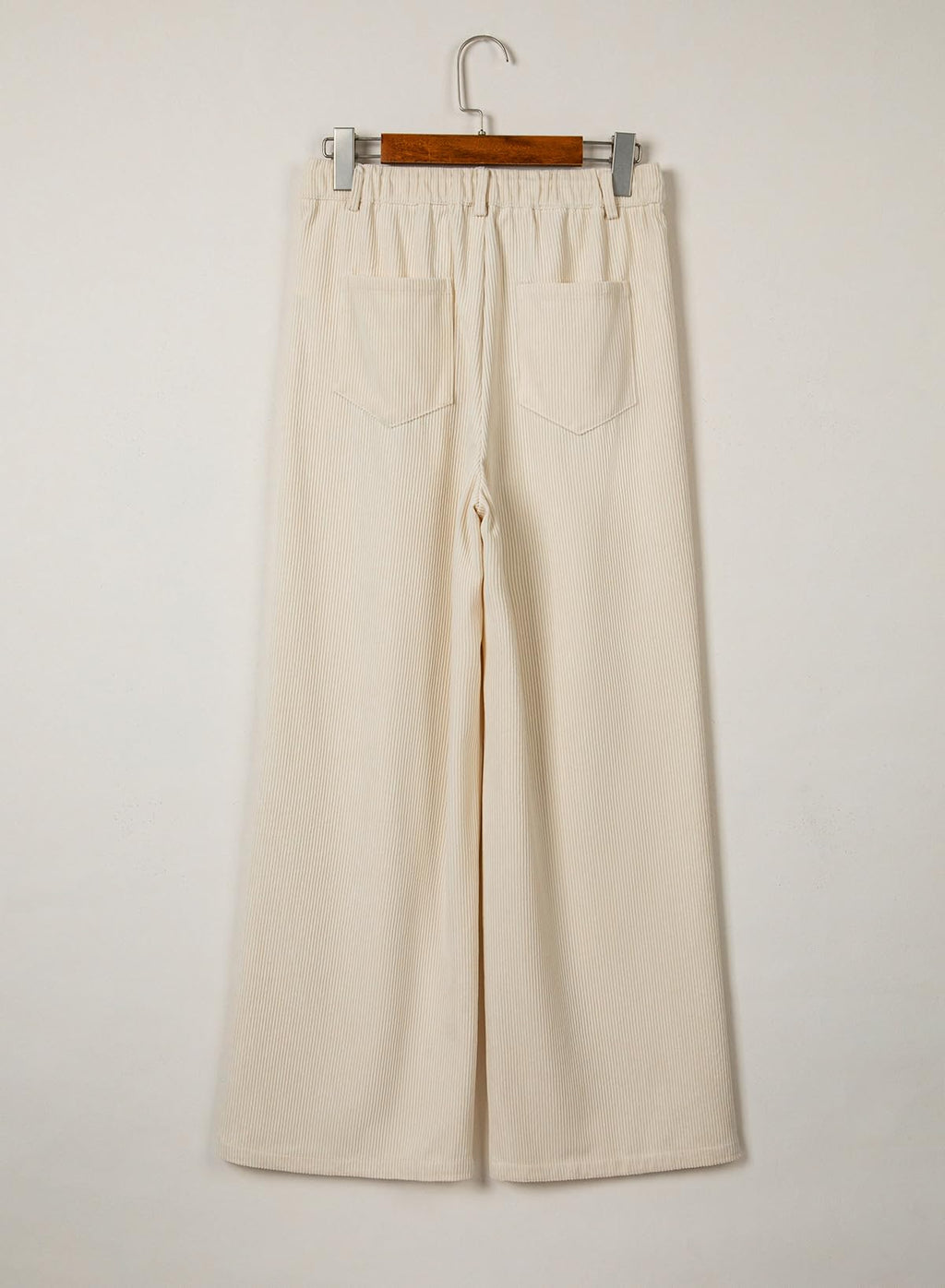 Sidefeel Corduroy Pants Women Wide Leg High Waisted Drawstring Baggy Pants