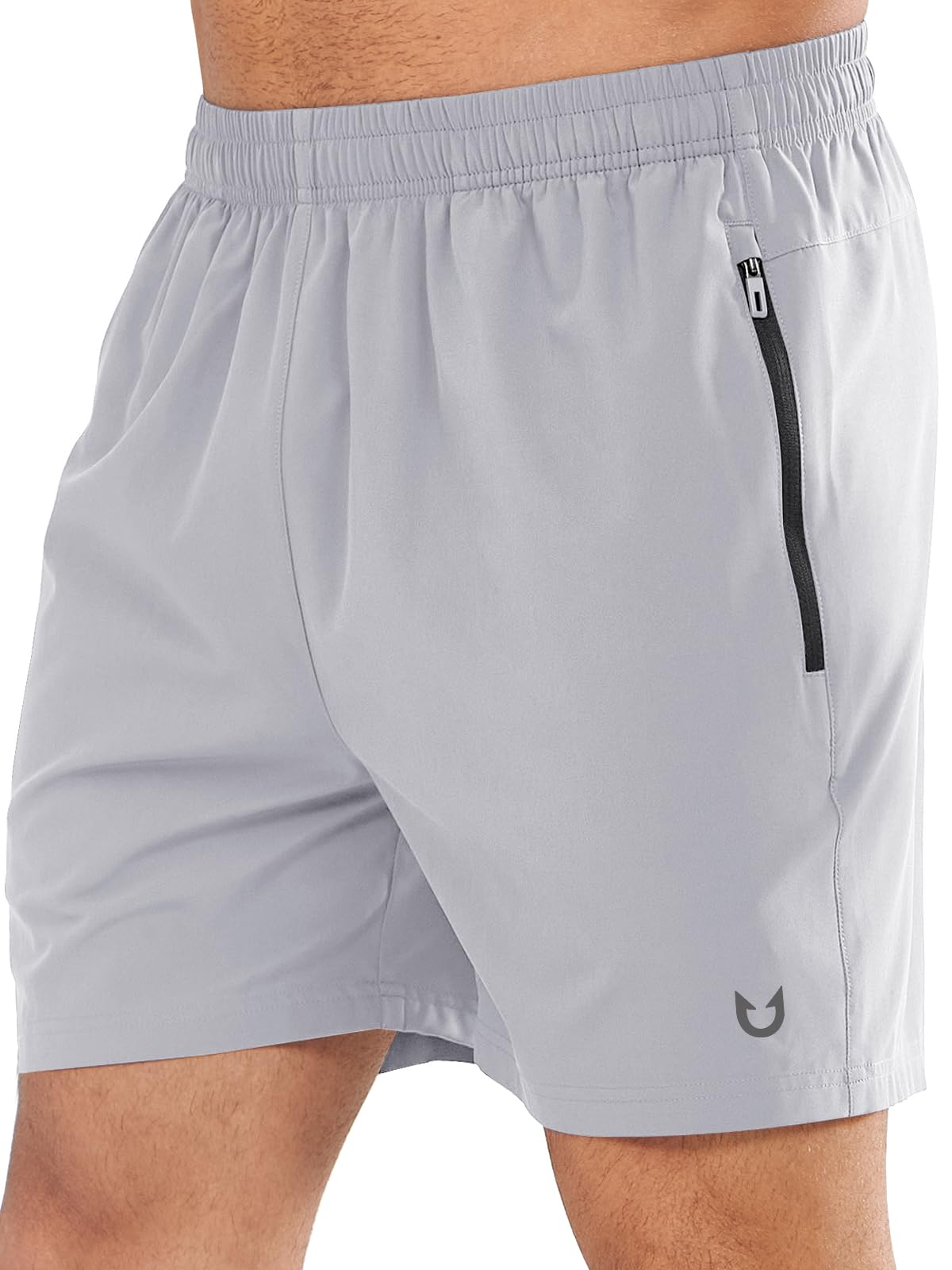 NORTHYARD Men's Quick-Dry Athletic Running Shorts with Zip Pockets