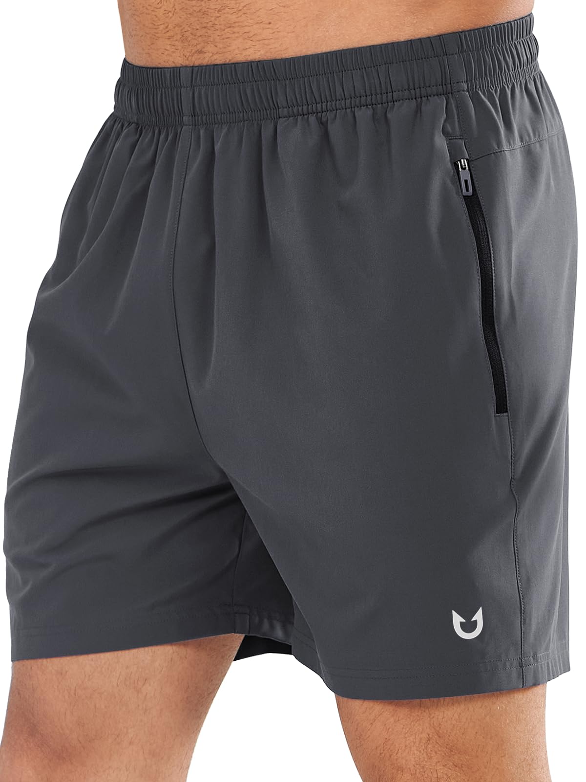 NORTHYARD Men's Quick-Dry Athletic Running Shorts with Zip Pockets