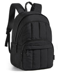 BAGSMART College Laptop Backpack,Cute Travel Backpack for Women,Quilted Computer Bookbag