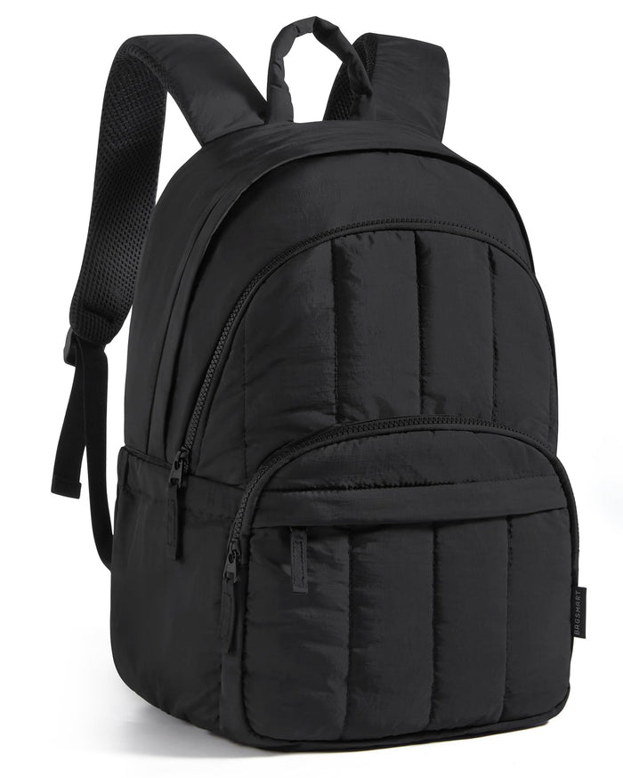 BAGSMART Women's Quilted Laptop Backpack for College & Travel