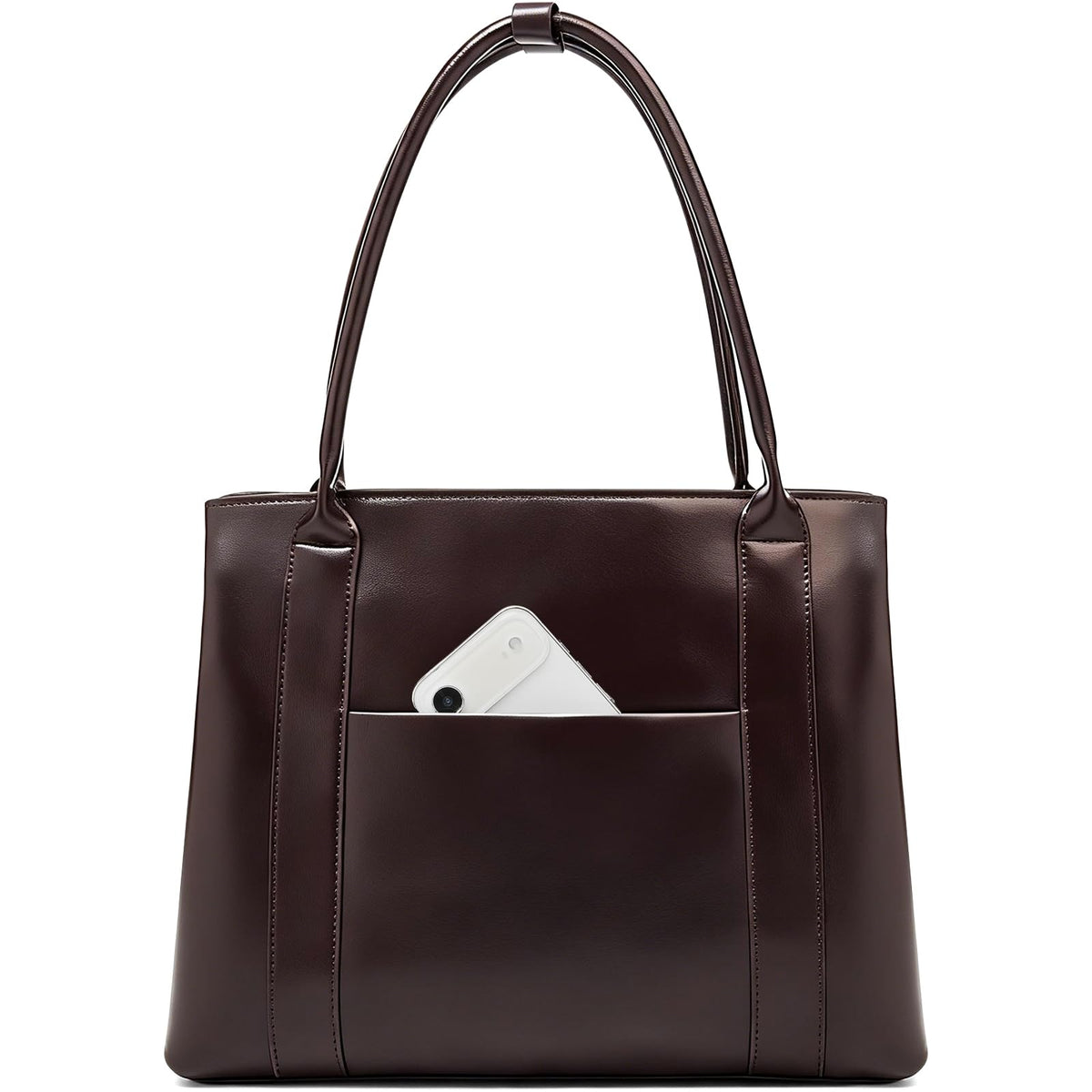 LAORENTOU Women's Genuine Leather Crossbody Satchel Handbag