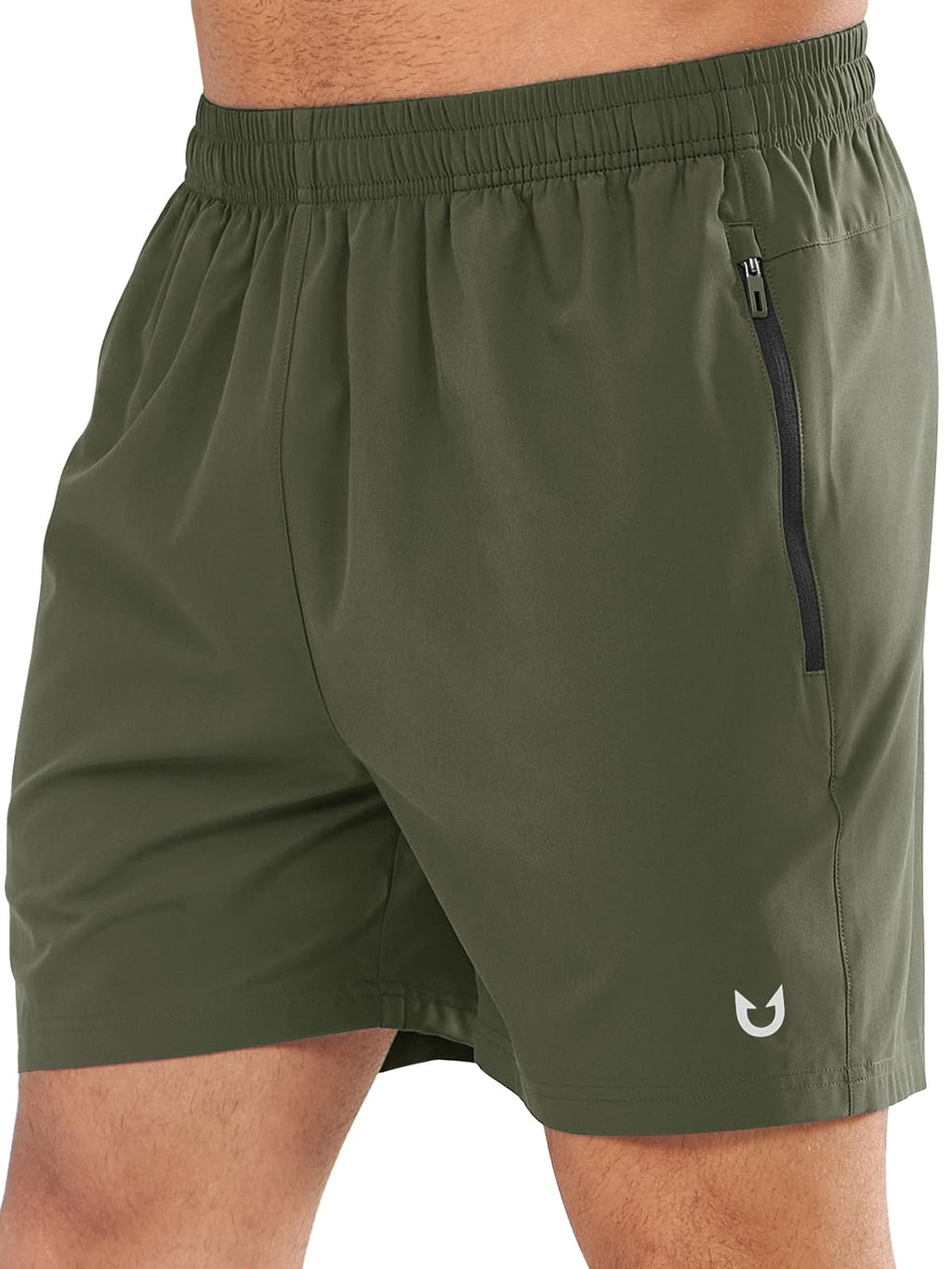 NORTHYARD Men's Quick-Dry Athletic Running Shorts with Zip Pockets