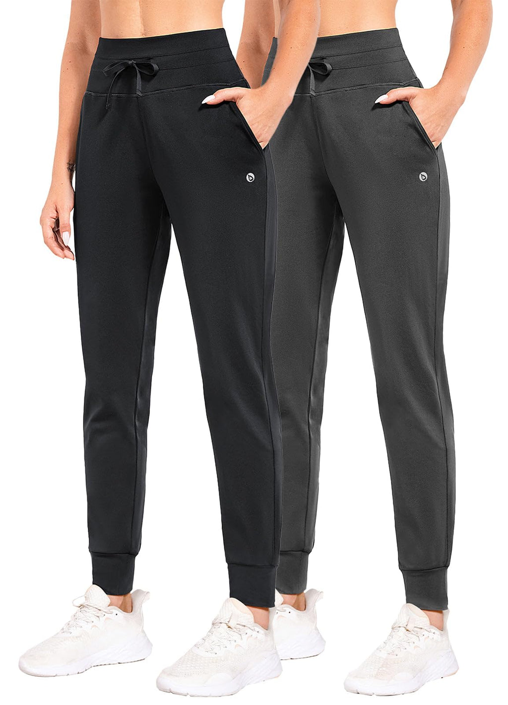 baleaf Women's 25"/ 28"/ 30" Fleece Lined Pants Winter Thermal Joggers