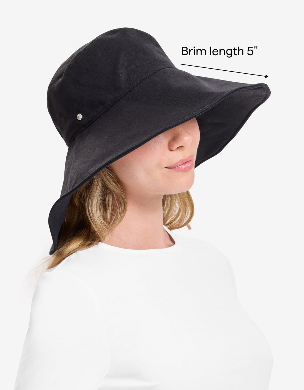 Solbari Women’s Ultra-Wide Cotton Linen Sun Hat UPF 50+