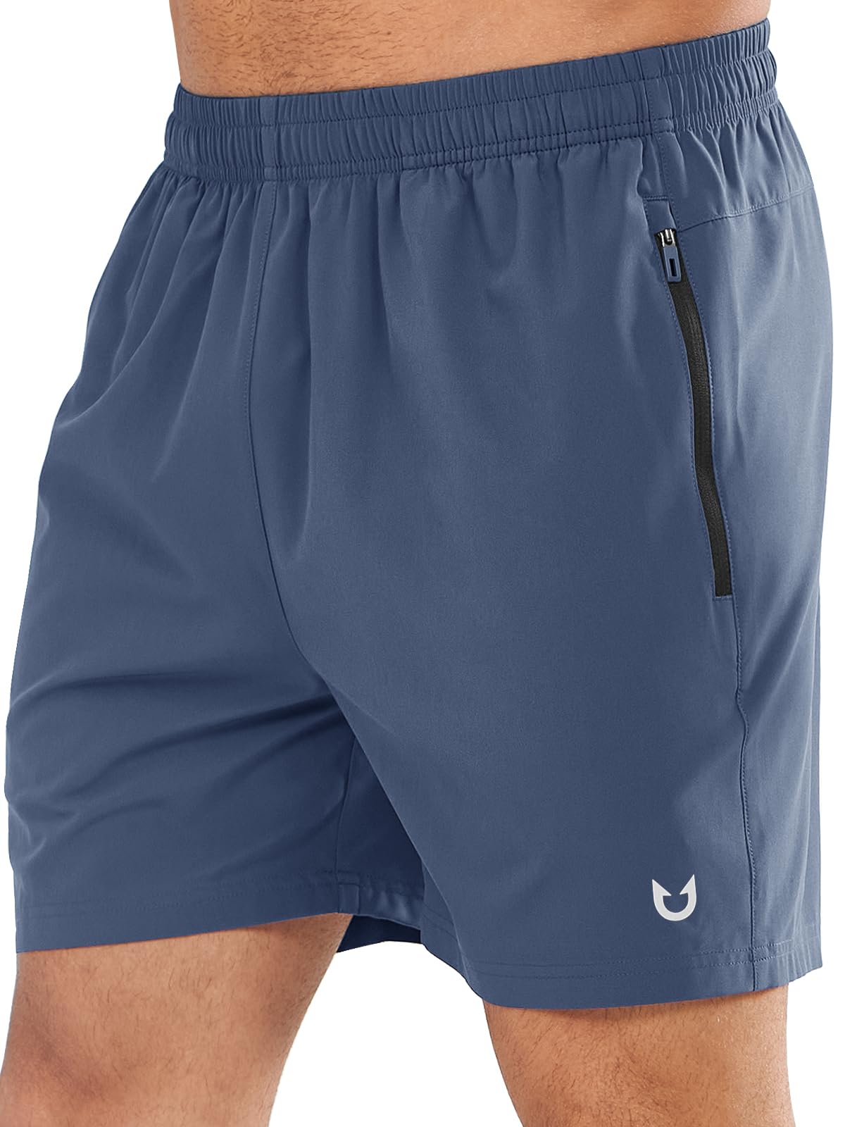 NORTHYARD Men's Quick-Dry Athletic Running Shorts with Zip Pockets