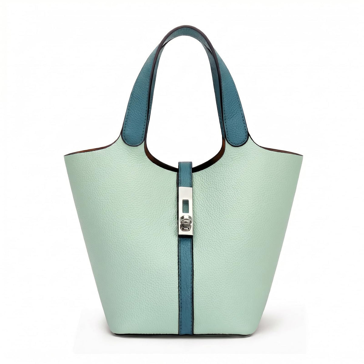 Women's Vegan Leather Top Handle Satchel Tote Handbag