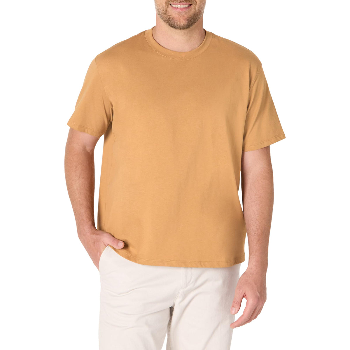Amazon Essentials Men's Relaxed Fit Cotton Jersey T-Shirt, Soft Fabric
