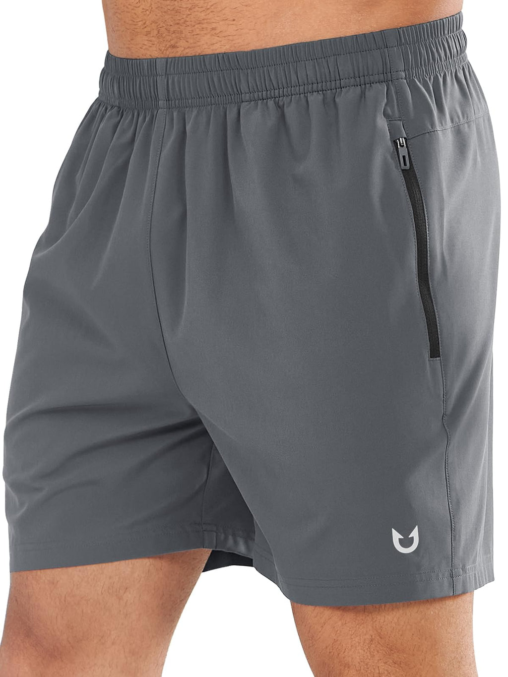 NORTHYARD Men's Quick-Dry Athletic Running Shorts with Zip Pockets