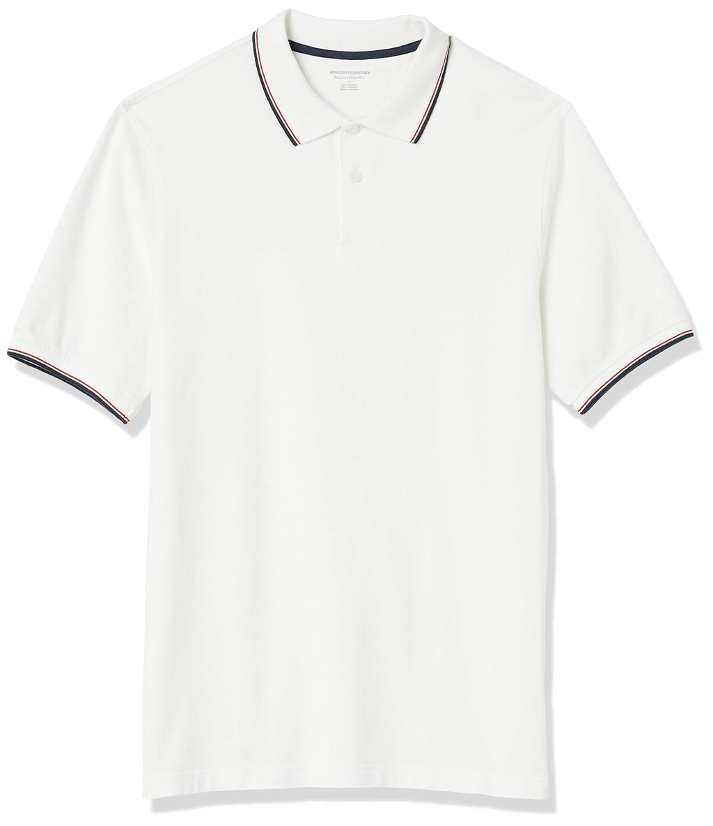 Amazon Essentials Men's Regular-Fit Cotton Pique Polo Shirt, Short Sleeve (Available in Big & Tall)