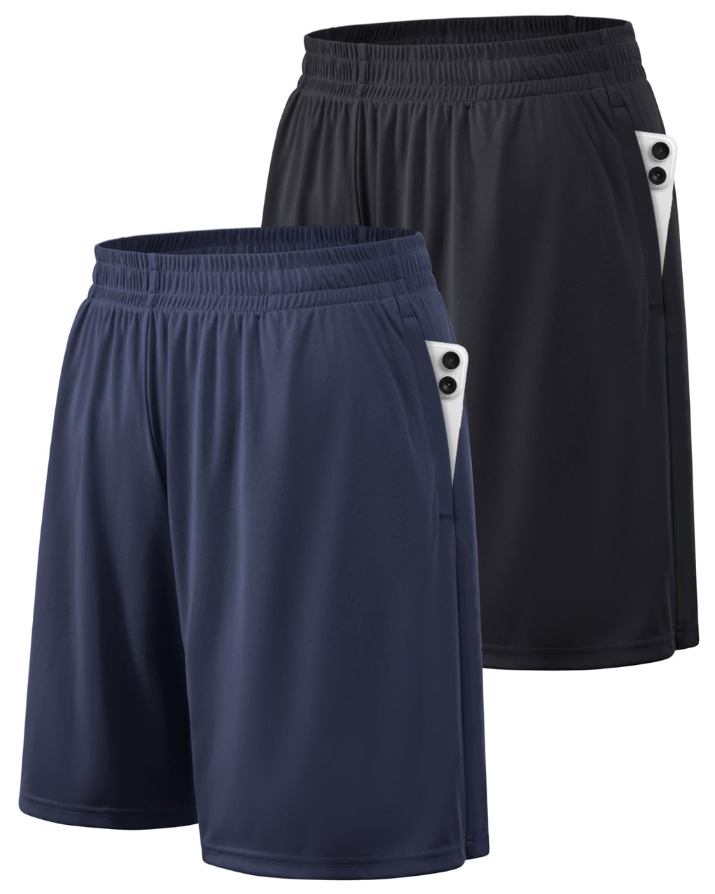 BALENNZ Men's Quick-Dry Athletic Workout Shorts with Pockets