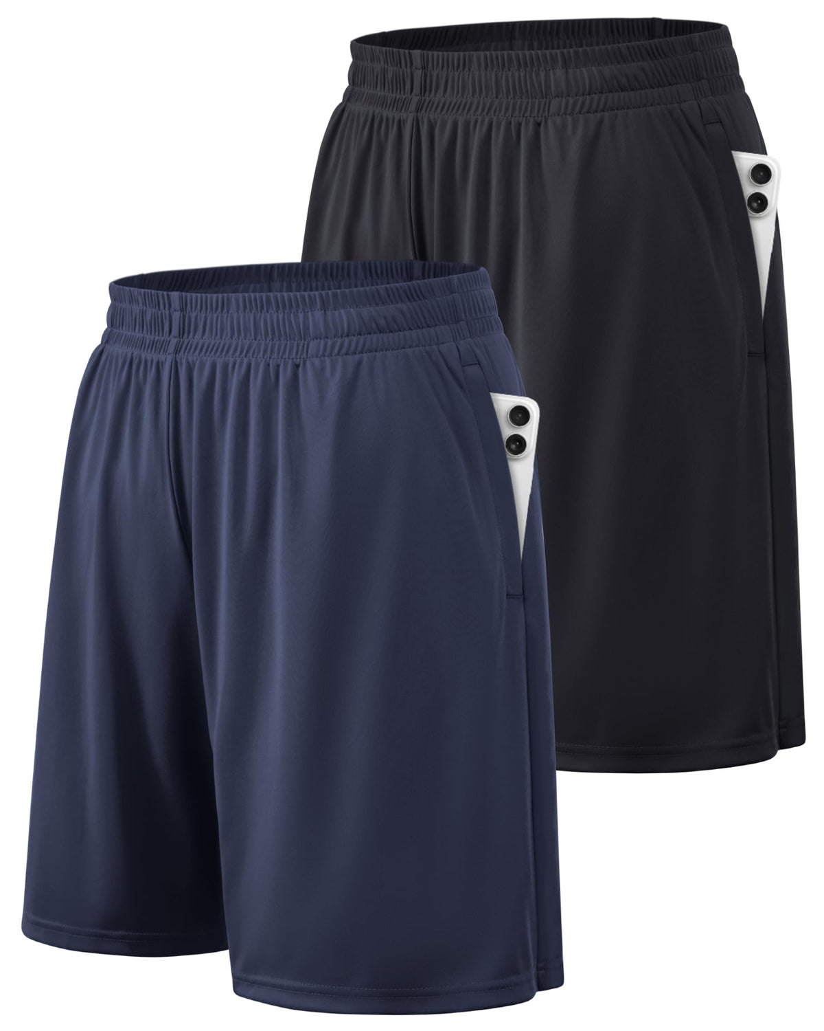 BALENNZ Men's Quick-Dry Athletic Workout Shorts with Pockets