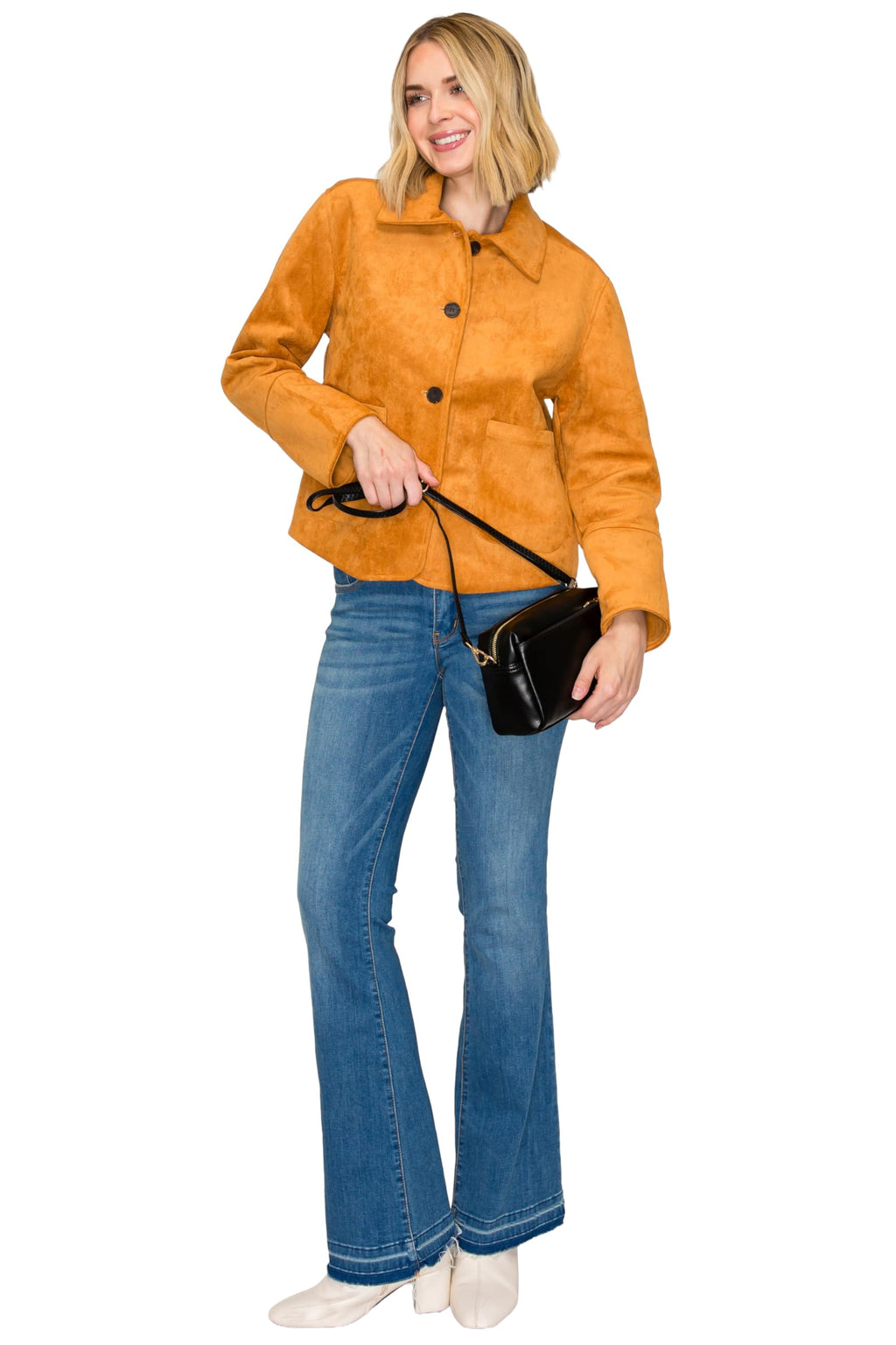 FashionPuzzle Triple Zip Small Crossbody Bag