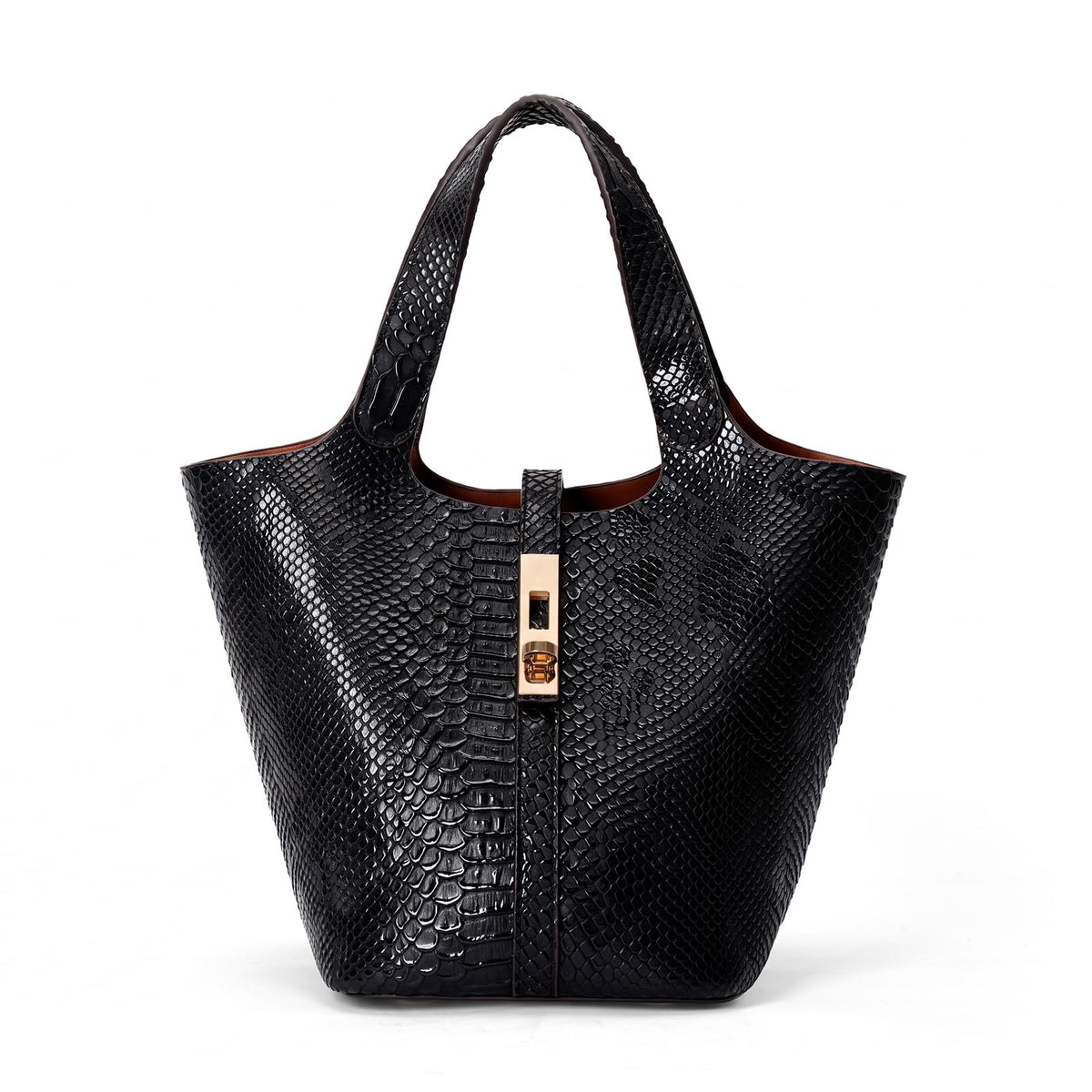 Women's Vegan Leather Top Handle Satchel Tote Handbag