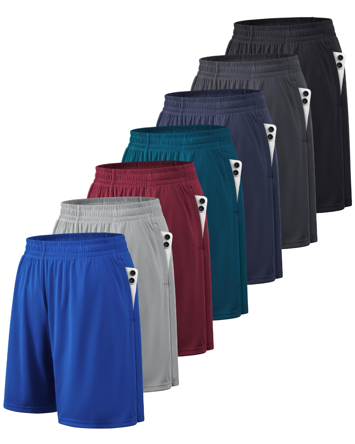 BALENNZ Men's Quick-Dry Athletic Workout Shorts with Pockets