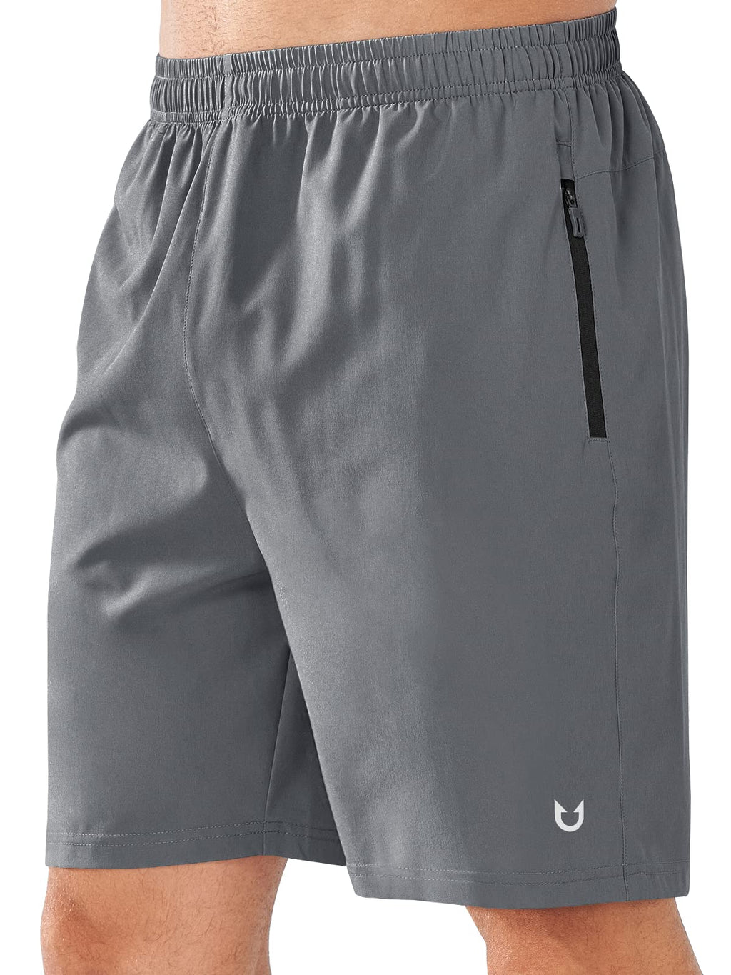NORTHYARD Men's Quick-Dry Athletic Running Shorts with Zip Pockets