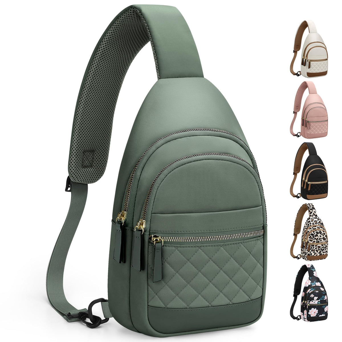 Capolo Waterproof Crossbody Sling Bag Fanny Pack for Women & Men