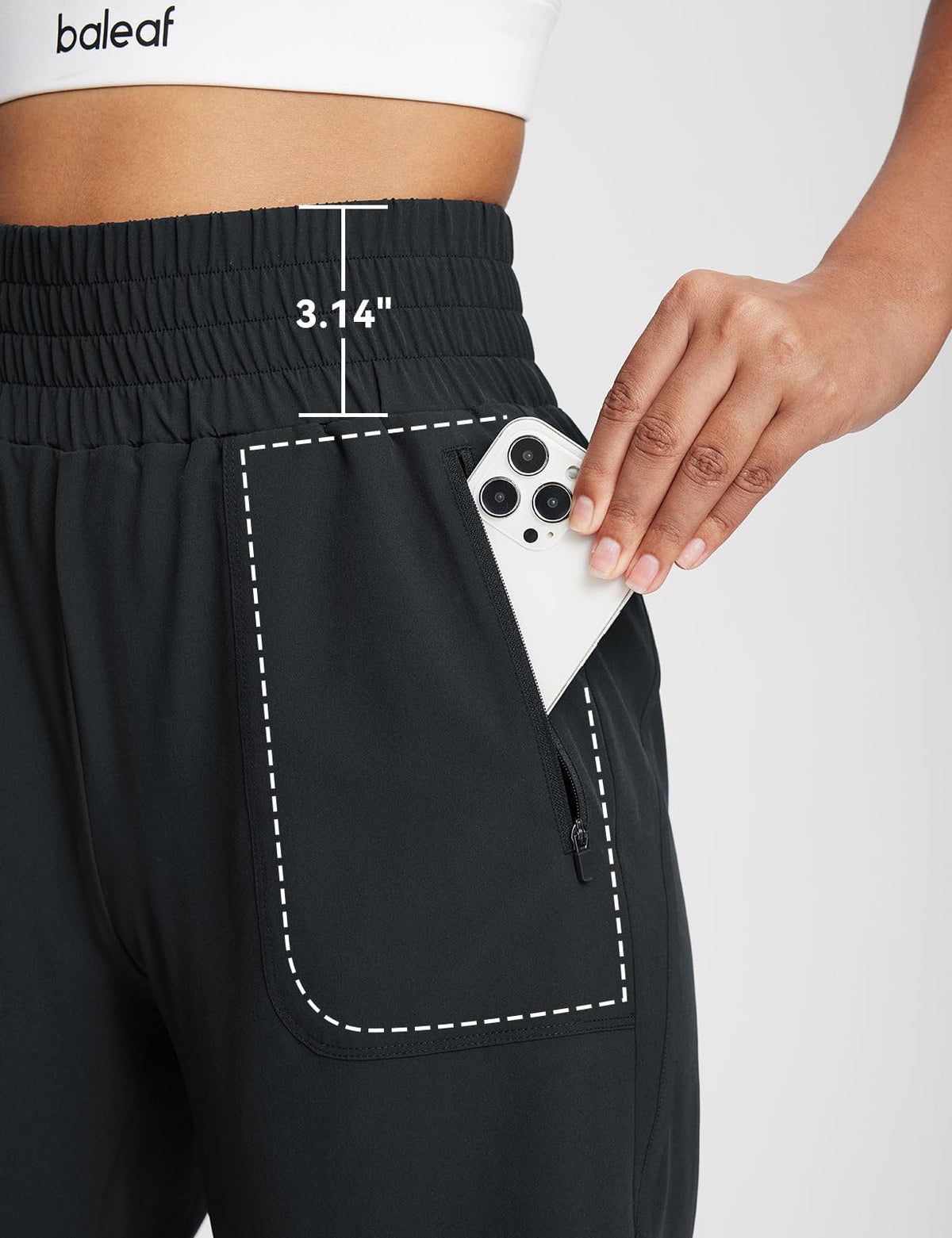 baleaf Women's Athletic Shorts 7'' Running Workout Zipper Pockets UPF50+